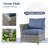 Briela 8 - Person Outdoor Seating Group with Cushions with Fire Pit table No Assembly Required-1799343707-1748488941