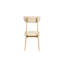 6 chaises de salle à manger au design attrayant - Chaise de table blanche et chêne, facile à assembler