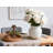 Rustic Ceramic Vase With Distressed Finish, Farmhouse Flower Vase For Home Decor, Boho Centerpiece For Table Shelf Mantle Living Room Kitchen Entryway-1362891876