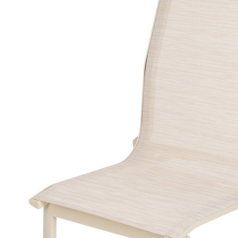 Patio Dining Side Chair, Beige
