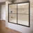 Deluxe 59'' - W x 58.5'' H Bypass Door Framed Tub Door with-1877685773-1877685768