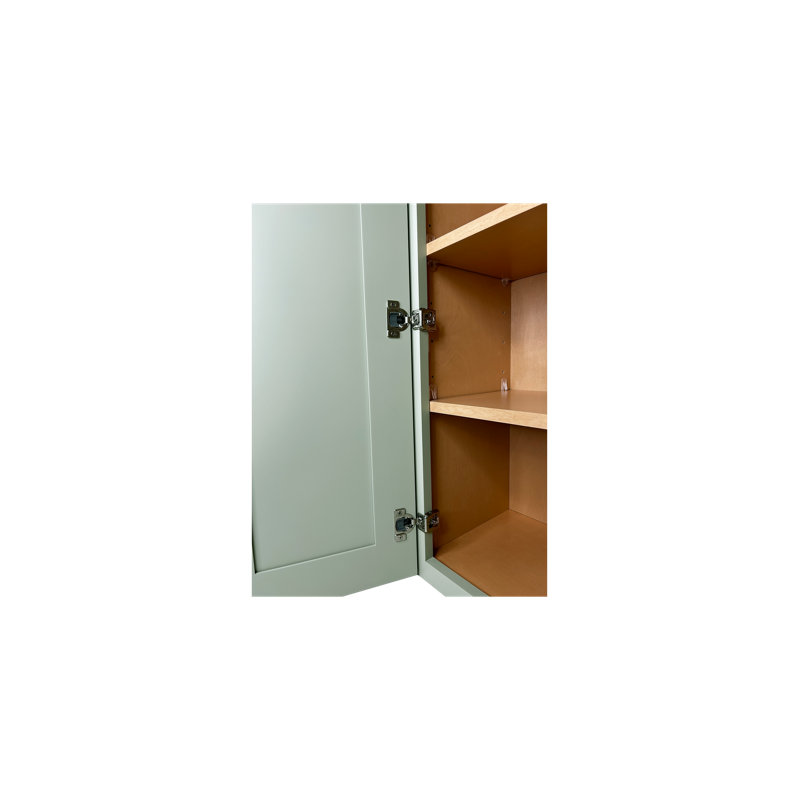 Armoire murale d'angle en contreplaqué Shaker de 13 po Shaker, prête à assembler, 30", 15"
