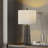 26.5 in. Black Traditional Dimmable Wicker/Rattan For Bedroom Living Room Bedside Desk Nightstand Table Lamp With Linen Drum Shade-882576605
