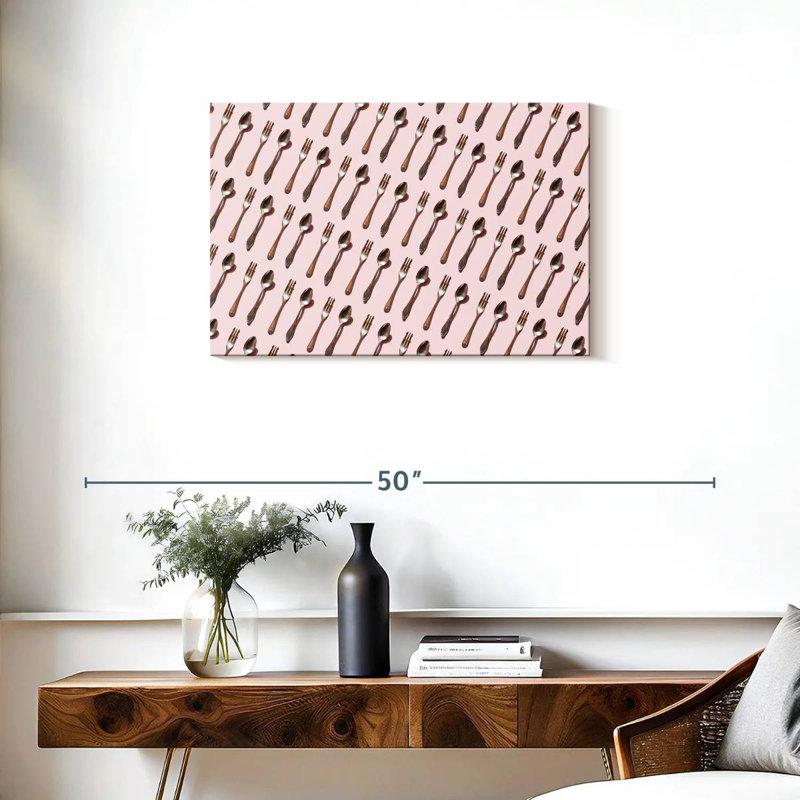 Forks And Spoons, 20" H x 30" W