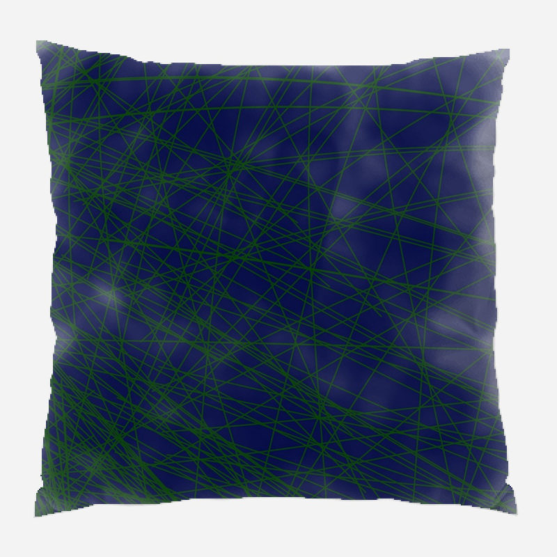 Coussin décoratif à lignes