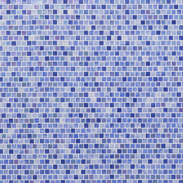 Montessa 12 in. x 12 in. Glossy Glass Mosaic Floor and Wall Tile