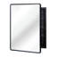 Armoire à miroir en métal à fixation murale ou encastrée-281037315
