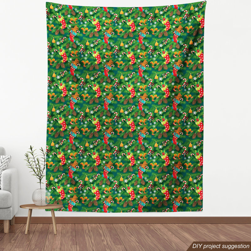 Tissu de Noël Ambesonne, l 58 po x L 72 po