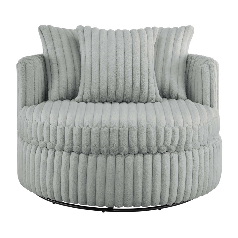 Fauteuil demi-tonneau surdimensionné Mindy