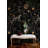 Exotic Leopard and Jungle Fruits Wallpaper Bold Dark Floral Peel and Stick Roll