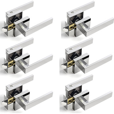 Polished Chrome Passage (Hall & Closet) Door Lever