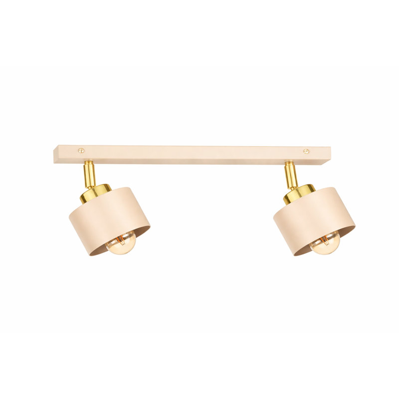 Steel Spotlight, Beige/Gold