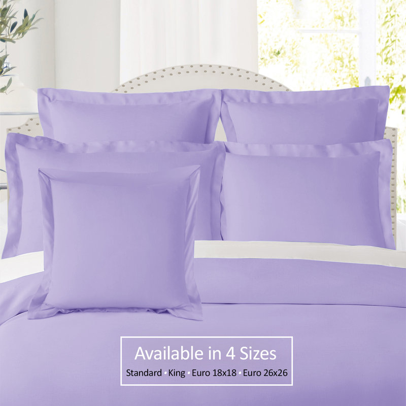 Lavender Hypoallergenic Cotton Standard/Queen Pillowcases Set