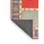 Tapis orange/bleu zone contemporaine Växjö-1065206855