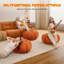 Wowmax Large Pumpkin Ottoman Coffee Table, Orange