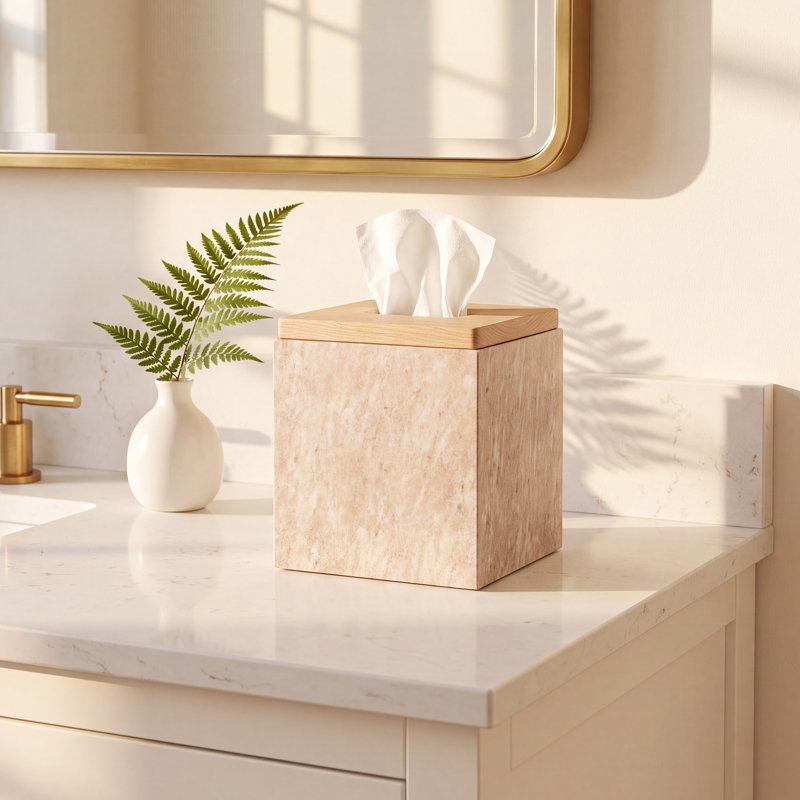 Vesuvio Marble Tissue Box Cover