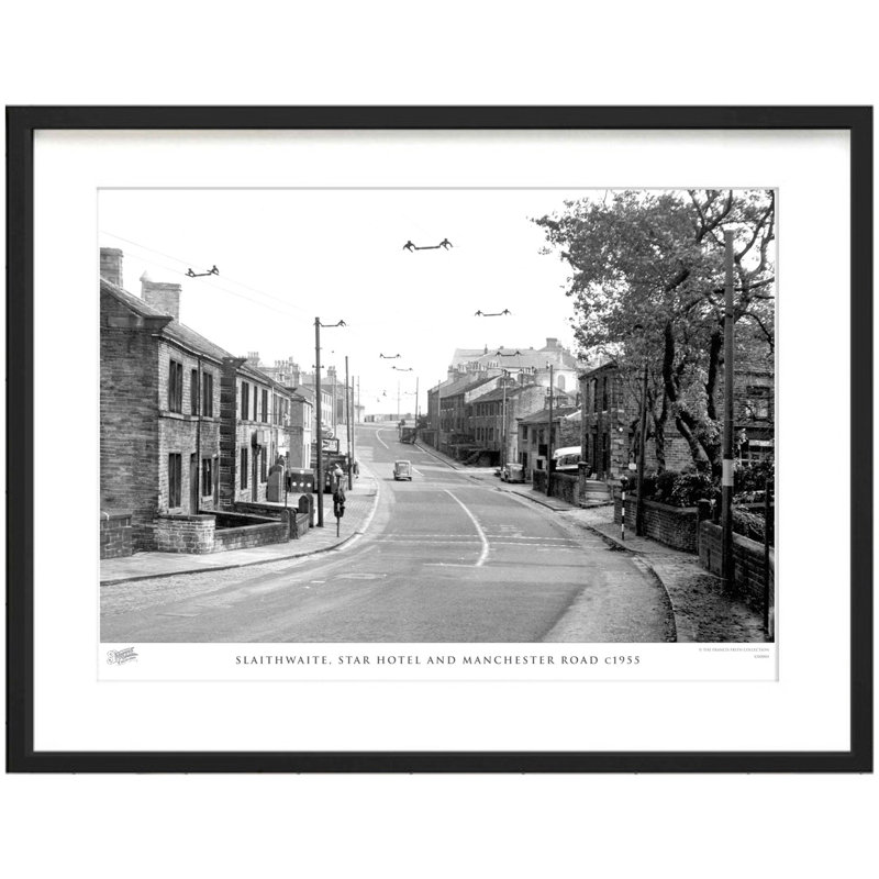 Slaithwaite, Star Hotel And Manchester Road C1955 by Francis Frith - Single Picture Frame Print, 28cm H x 36cm W x 2.3cm D