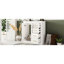 Meuble-lavabo de 30 po: lavabo en céramique, structure en bois massif, portes à fermeture douce, 3 tiroirs, rangement spacieux, poignées en métal exquis, motif à rainures rétro avec charnières, planches, tendance-2084483693