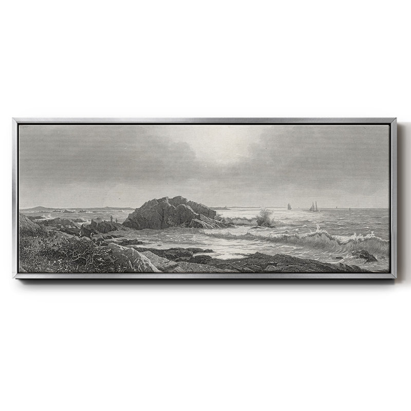 Indian Rock- Framed Canvas, 8" H x 20" W
