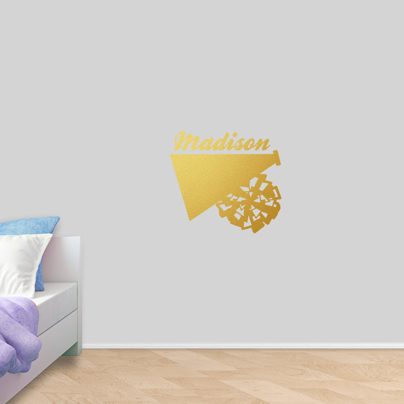 Wall Decal, Gold, Yes