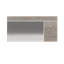 Hailey Wood Flat Wall Mirror-364375266