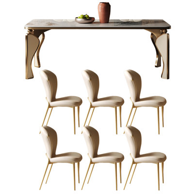 Premium Durable Rock Slab Stainless Steel Table