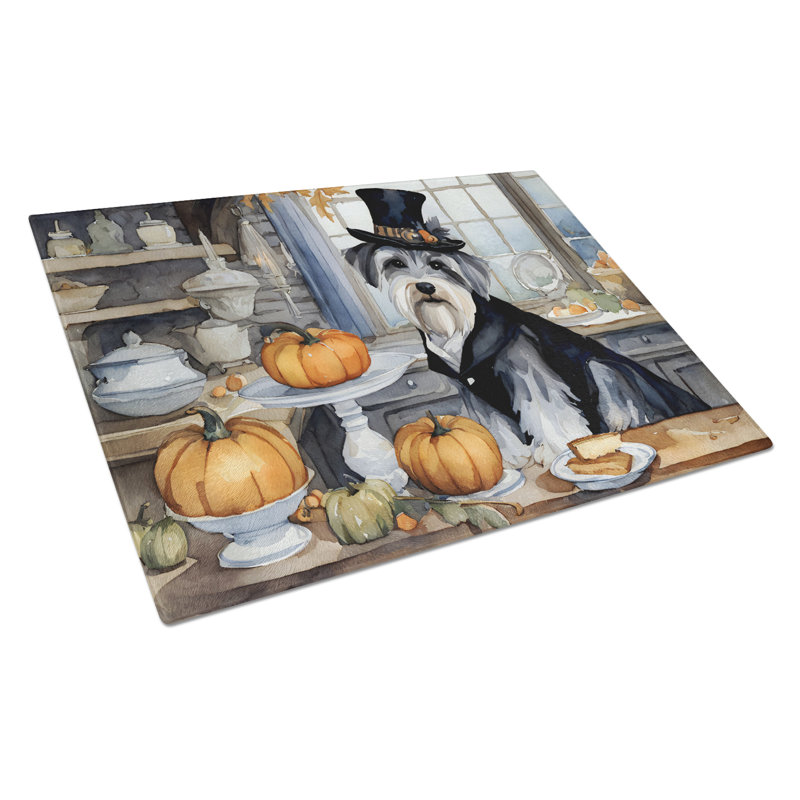 Planche à découper en verre Schnauzer