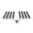 Novelty 49 Person Flip Top 22'' L Modular Training Table And Chair Set and Chair Set with Casters and Modesty Panel