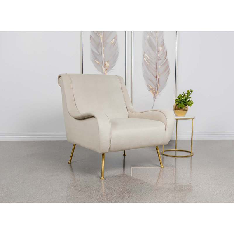 Fauteuil d'appoint à coussin serré Lundy Stone, Beige