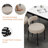Upholstered Side Chairs with Iron Frame-1050632459