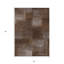 Tapis intérieur lavable abstrait 3 pi x 5 pi brun et ivoire