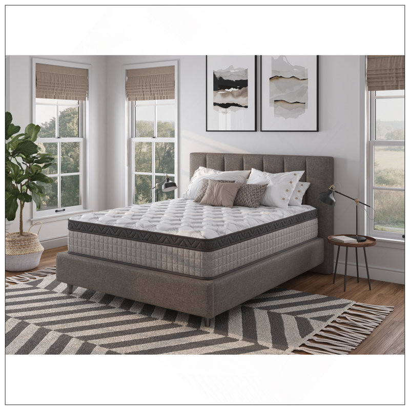Diamond Innerspring Hybrid And Cooling Gel Memory Foam Mattress, Pressure Relief, And Motion Isolation, Certipur-US And Oeko TEX Certified