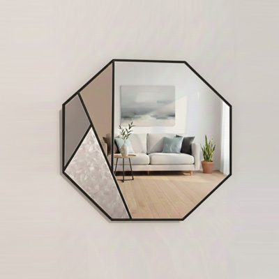 Derwood Ashton Round Designer Wall Mirror