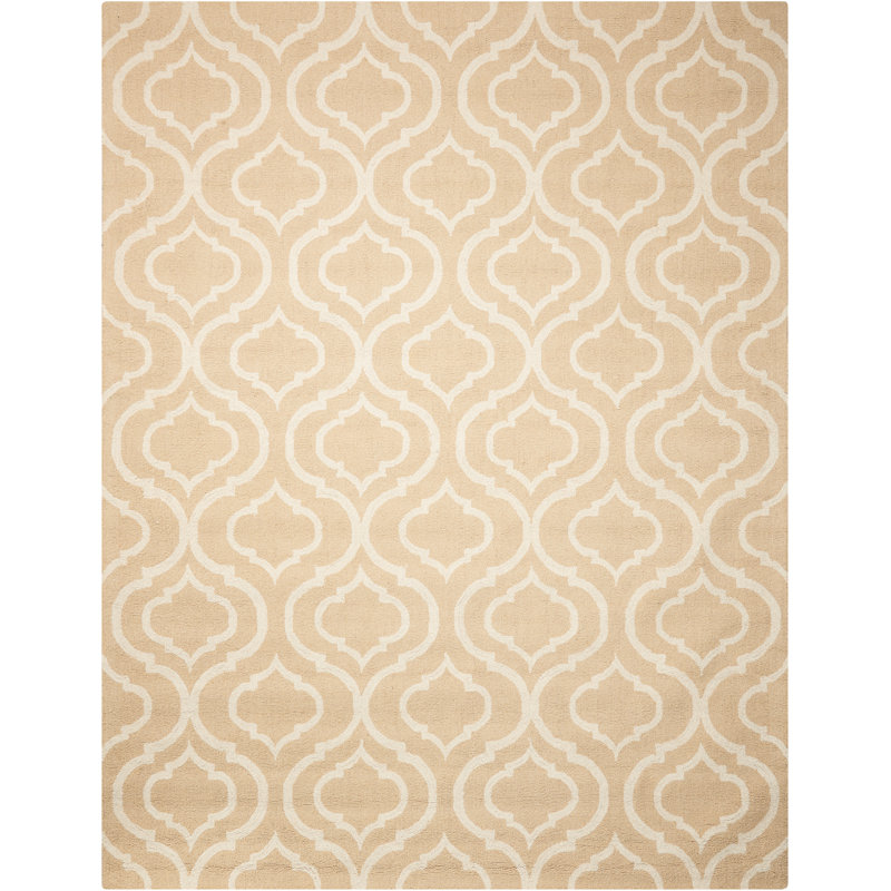 Aiyana Geometric Wool Hand Woven Area Rug, Rectangle 114 x 175cm