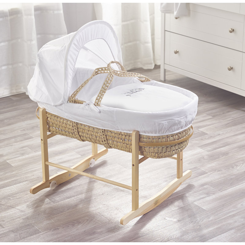 Moses Basket with Bedding with Mattress