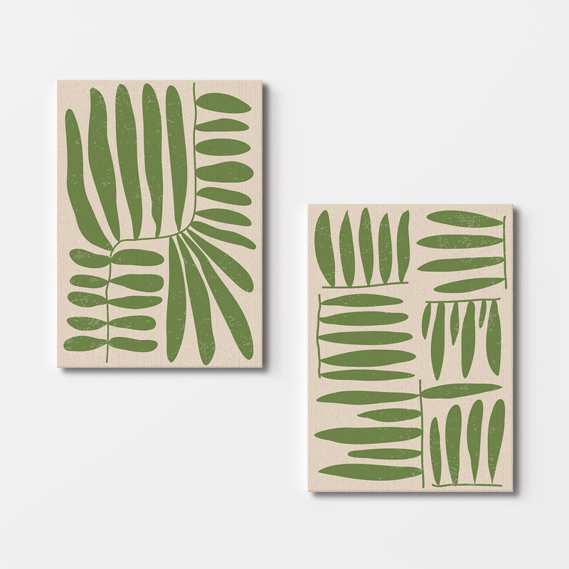 Élégantes peintures sur toile décoratives (2 pièces), 19,7 po x 27,6 po chacune | 100% toile avec cadres 100% bois | Superbe art mural pour le salon et la chambre à coucher, parfait pour la décoration intérieure et les idées de cadeaux