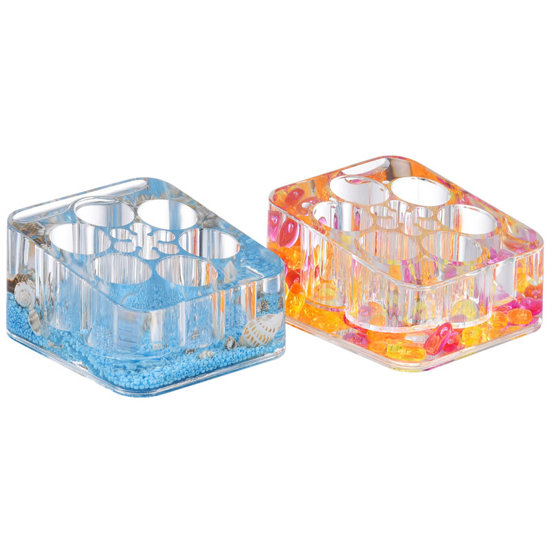 Acrylic 6 Compartment Makeup Organizer