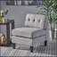 Ensemble de 2 chaises d'appoint modernes, fauteuil confortable pour chambre à coucher, canapé rembourré de salon pour petits espaces