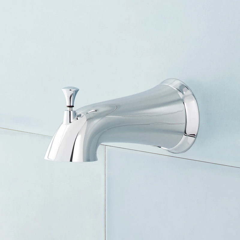 Signature Hardware Provincetown Tub Spout with Diverter, Chrome