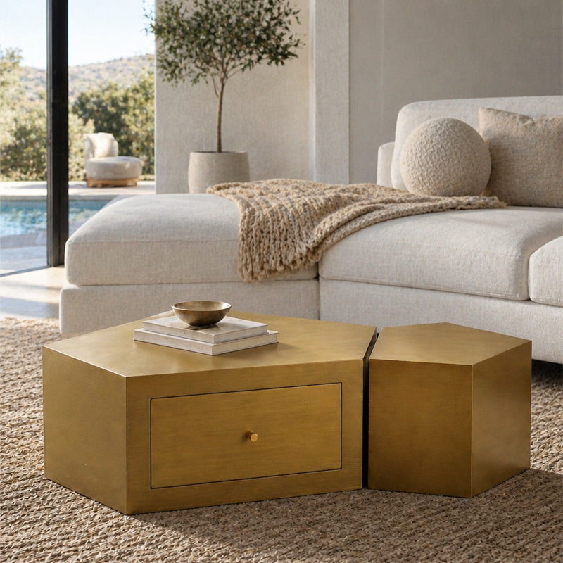Ensemble de 2 tables gigognes Modern Modern