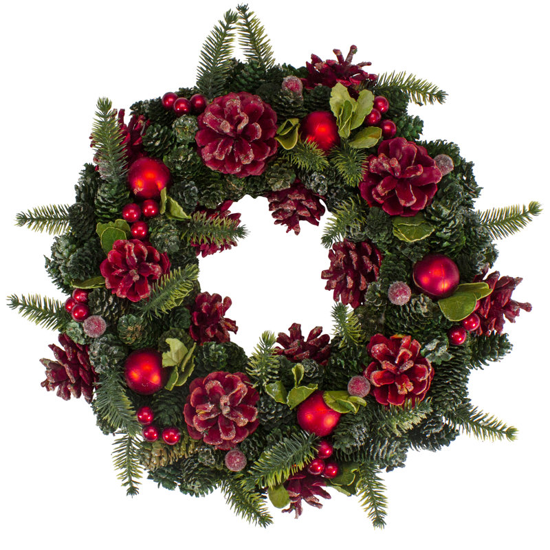 Faux Mixed Assortment Plastic 2'' Wreath