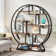 403.86cm H x 381cm W Metal Geometric Bookcase