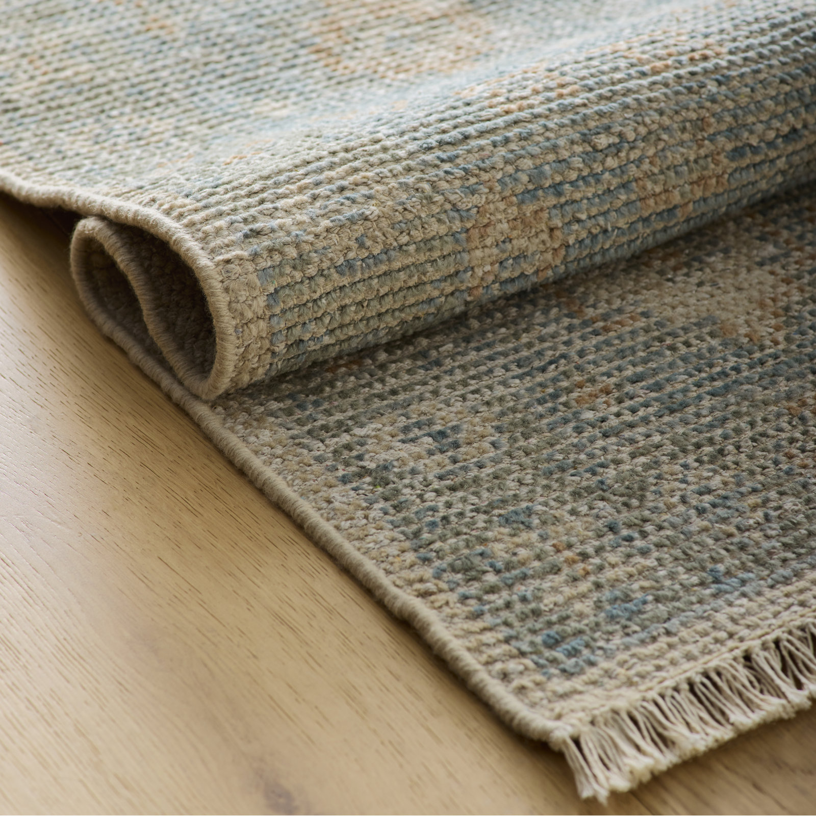 Uzma Hand Knotted Wool Indoor Rug, Runner 2'6" x 8'