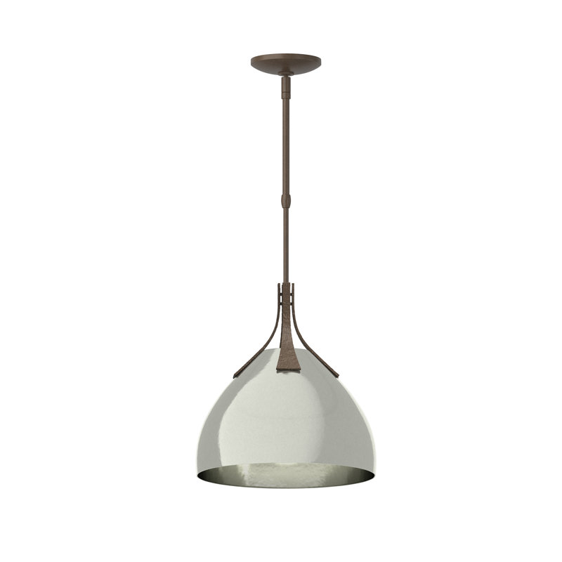 Summit 1 - Light Single Dome Pendant, Sterling, Bronze