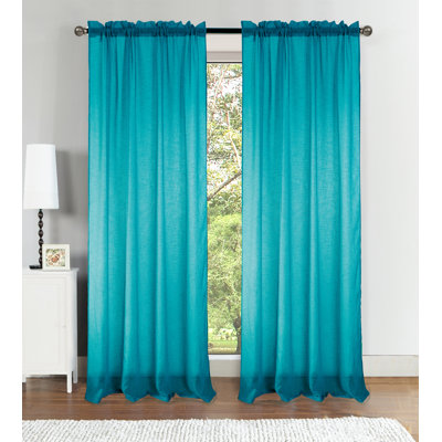 Landrienne Sheer Curtain Single Panel