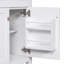 Meuble-lavabo de 30 pouces avec lavabo en céramique, armoire de salle de bain simple blanche moderne avec 2 portes et une tablette, portes à fermeture en douceur