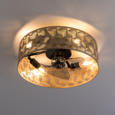 Ceiling Fan Light Flush Mount With Remote