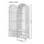 Armoire simple en bois massif de rotin