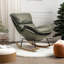 Chaise berçante moderne rembourrée-106228257