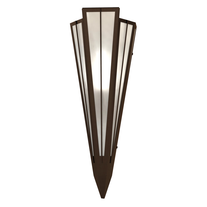 Applique murale encastrée Brum Steel, Bronze éternel, Art blanc